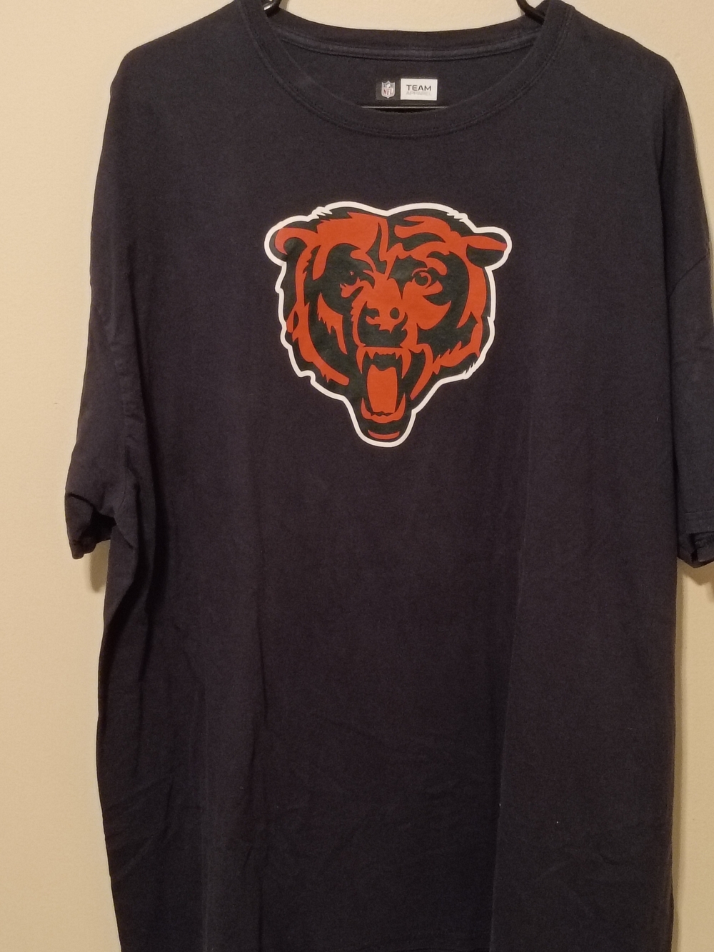 Men's Black Short-Sleeve Tee with Orange Bear Logo